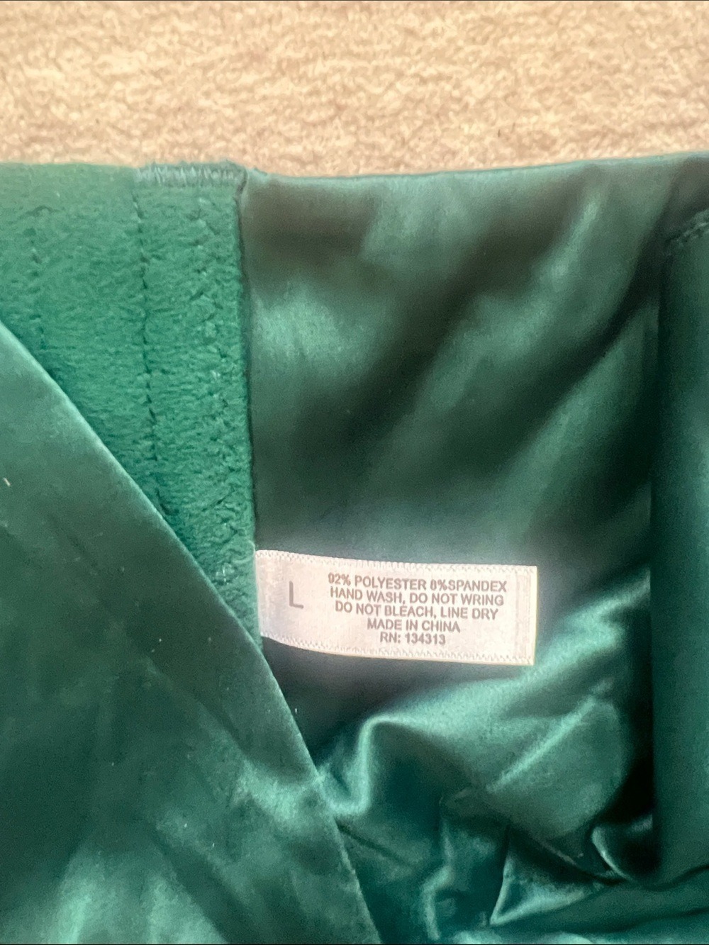 Amazon Teal Green Satin Crop Top - Picture 5 of 5